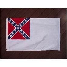 2nd National CSA sewn and embroidered cotton flag stainless banner 3x5 indoor display with brass grommets