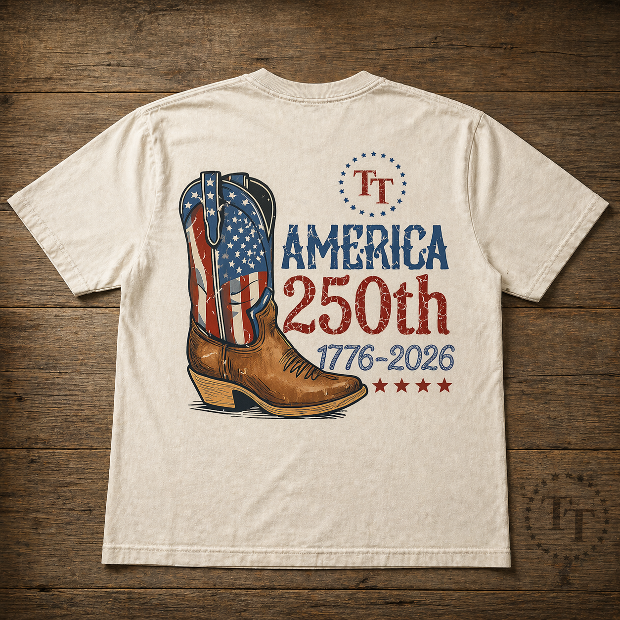 America 250th Boot Design Short Sleeve Premium T-Shirt