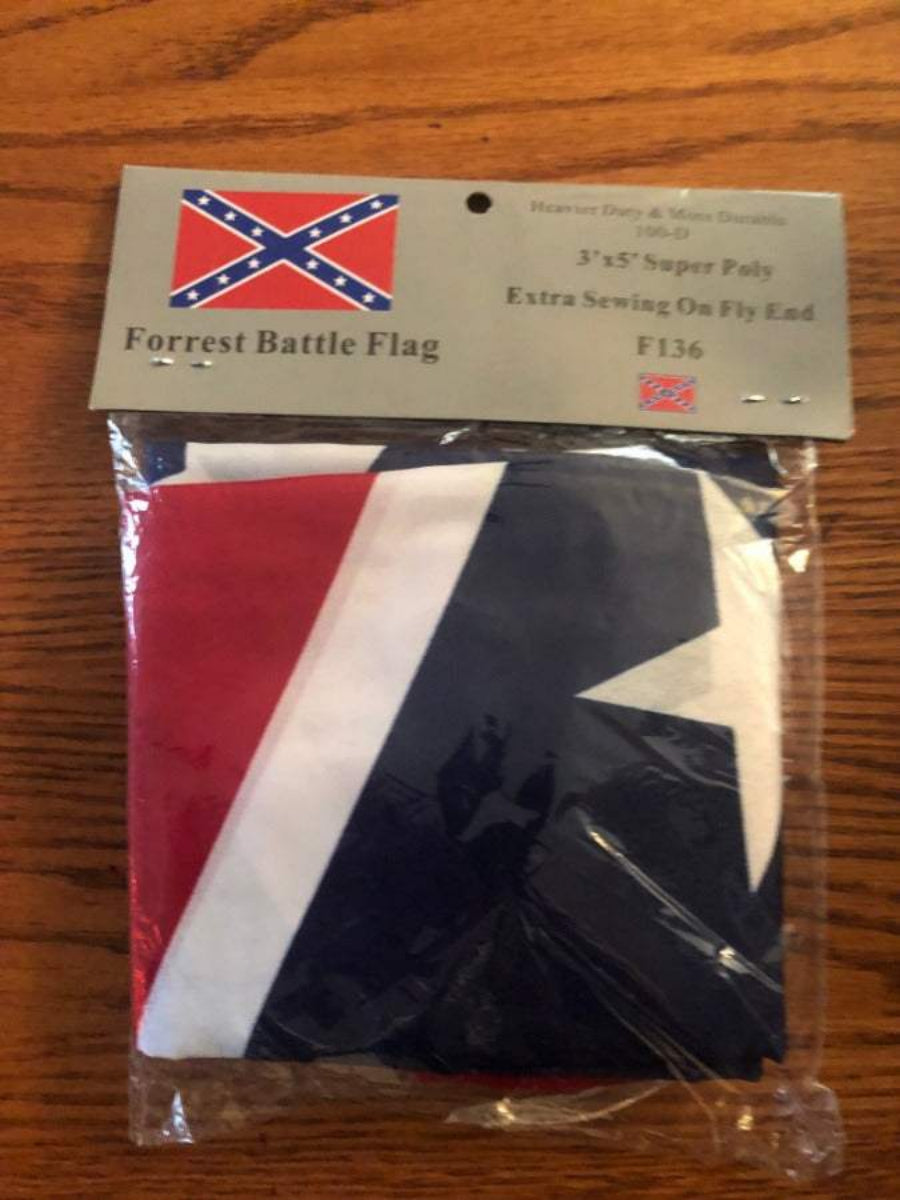 General Nathan Bedford Forrest Battle Flag 3x5 polyester Civil War Confederate flag with reinforced stitching and brass grommets
