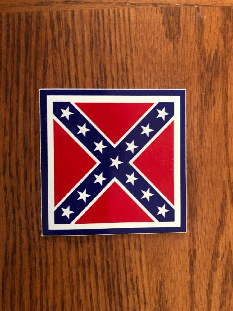 Army of Northern Virginia Square Battle Flag Decal Bumper Sticker