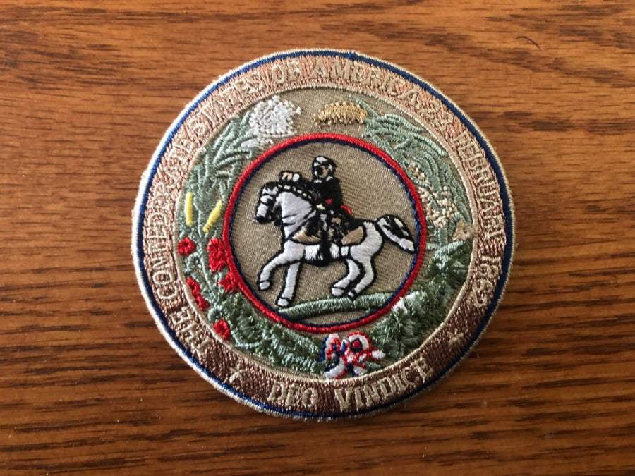 Great Seal of the CSA 1862 embroidered 3-inch patch with adhesive backing