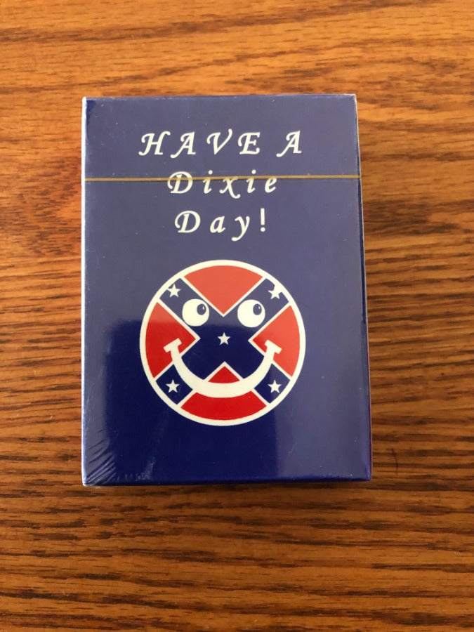 Have a Dixie Day Playing Cards deck with 52 cards and 2 Jokers, durable plastic coating, vibrant design for game nights and gatherings