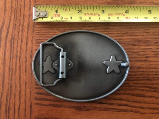Mississippi CSA Battle Flag Metal Belt Buckle
