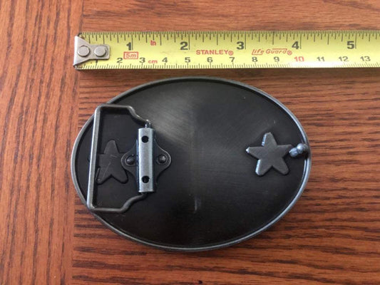 1956 Old Georgia Flag Metal Belt Buckle Reverse Side