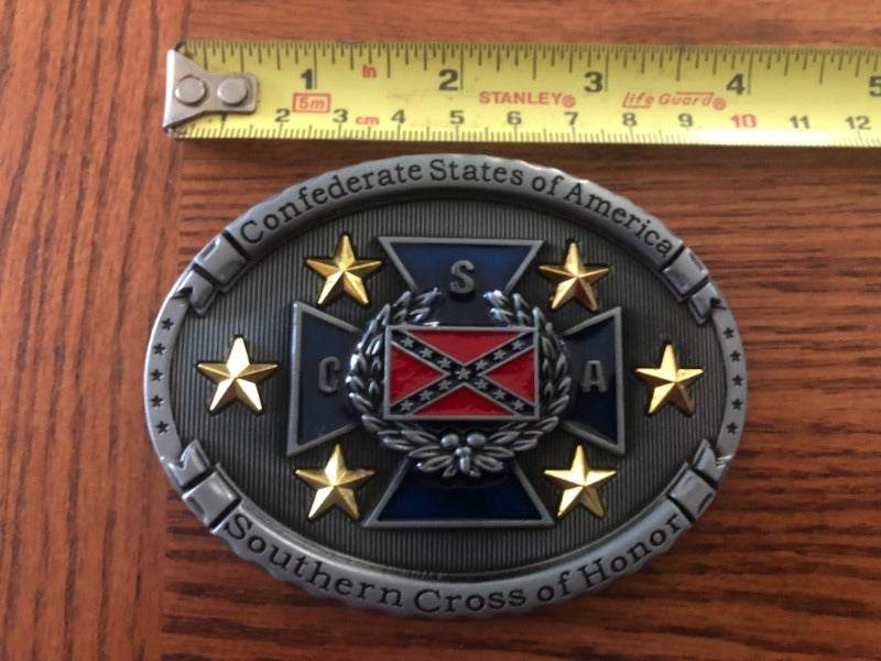 Southern Cross of Honor Metal Belt Buckle