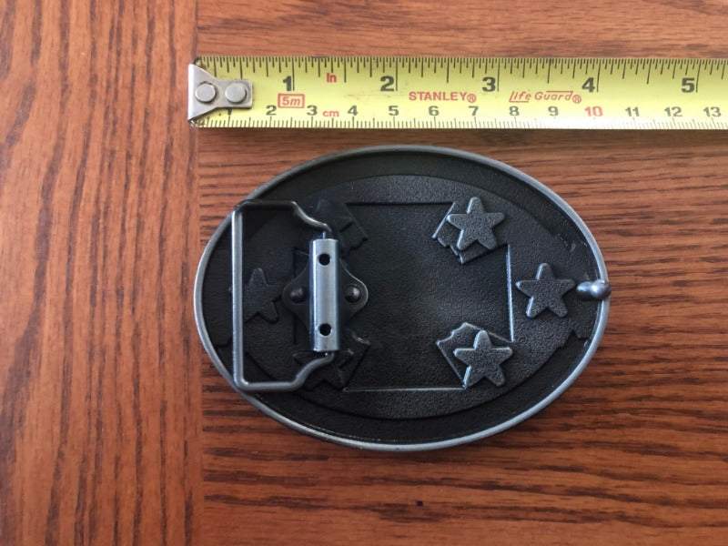 Southern Cross of Honor Metal Belt Buckle Reverse Side