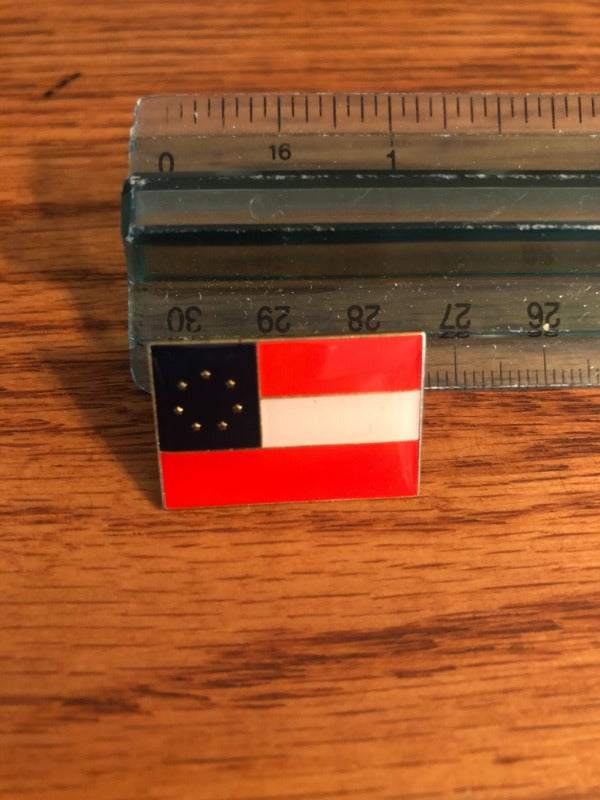 Seven 7 Star 1st First National Flag Stars and Bars Pin