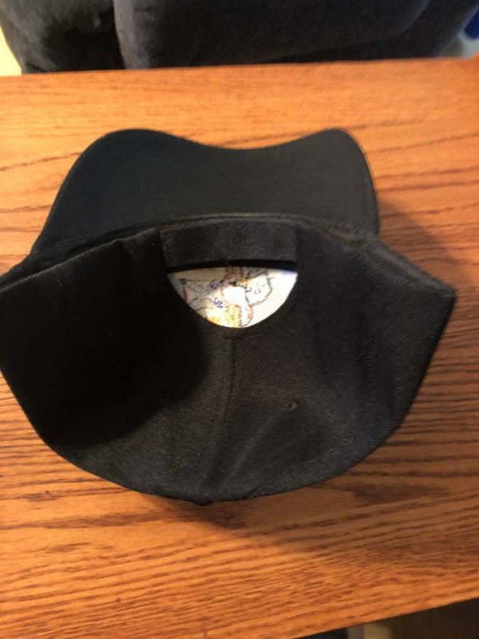 In Dixieland I'll Take My Stand Embroidered Black Cap Hat