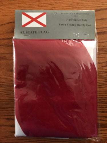 Alabama State Flag 3x5 feet polyester with brass grommets and extra stitching