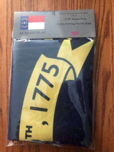 North Carolina State Flag 3x5 feet polyester with brass grommets and stitching