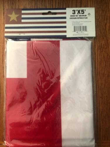 Louisiana Republic Flag 3x5 nylon with brass grommets and reinforced stitching for outdoor display