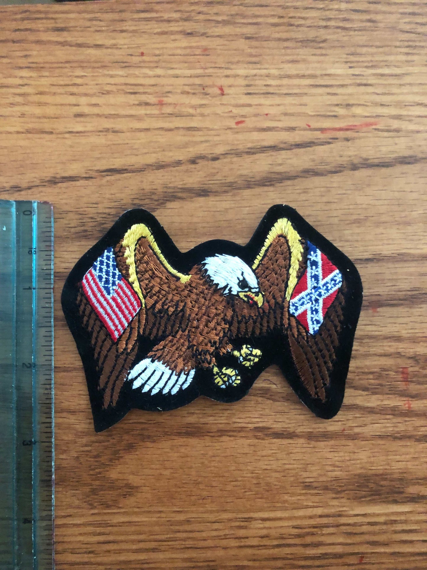 American Eagle with US and Battle Flag Patch