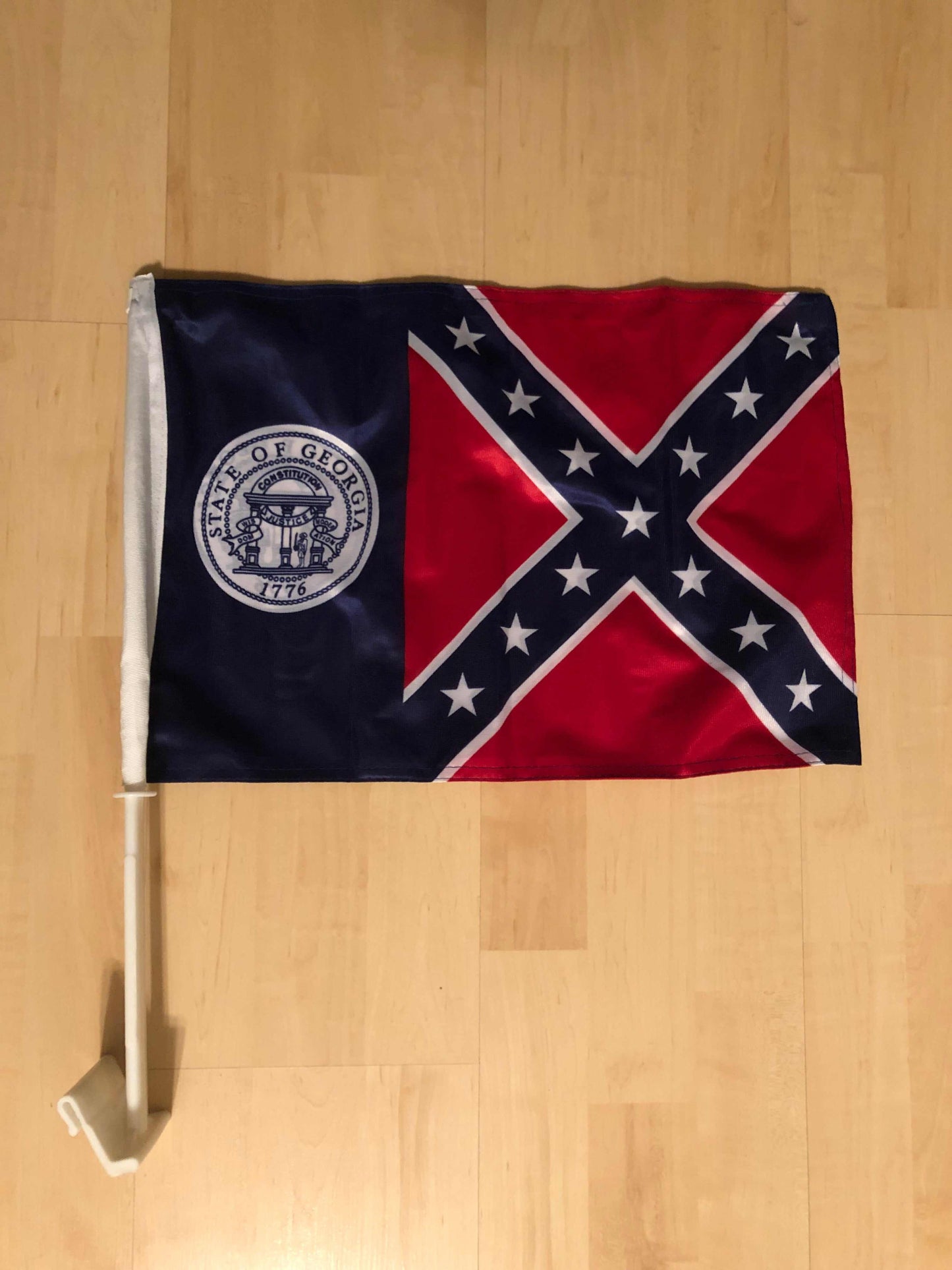 1956 Old Georgia Auto Window Car Flag 12x18 polyester double-sided for vehicle display