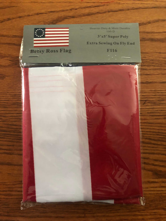 Betsy Ross United States American Flag Stars and Stripes 3x5 polyester flag with brass grommets and vintage design