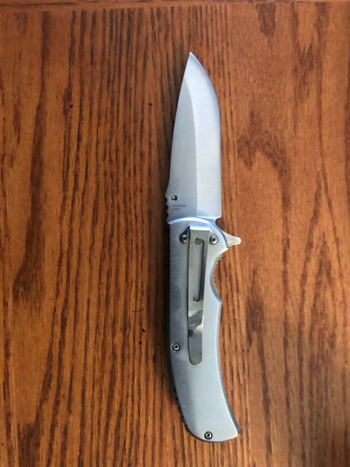 Southern Generals on Rebel Battle Flag quick opening stainless steel lock blade knife with back clip