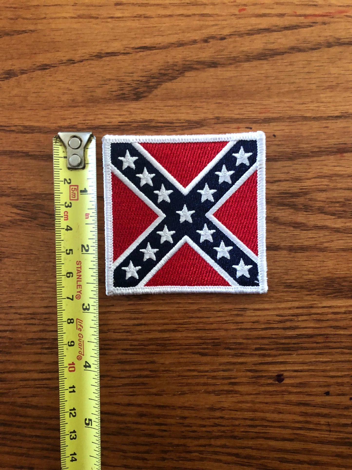 ANV Rebel Battle Flag Square Patch 3" x 3"