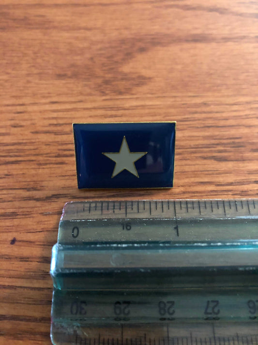 Bonnie Blue Flag Pin with gold back accessory for hats and lapels