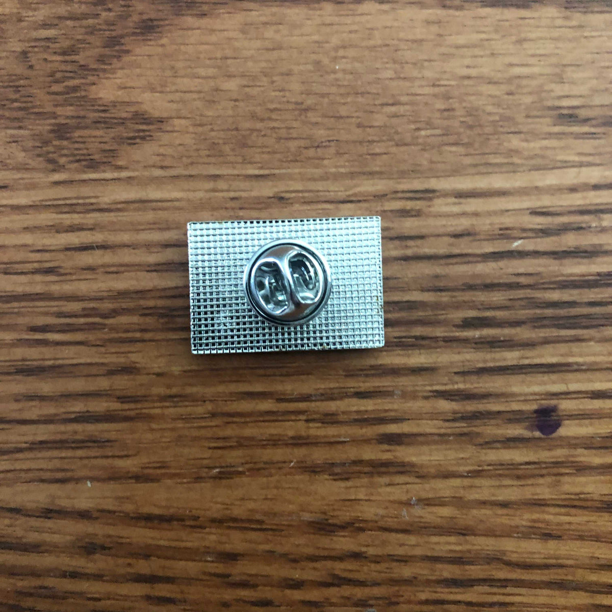 USA-CSA Rebel Battle Flag Fade-in Hybrid pin with silver metal backing and butterfly clasp
