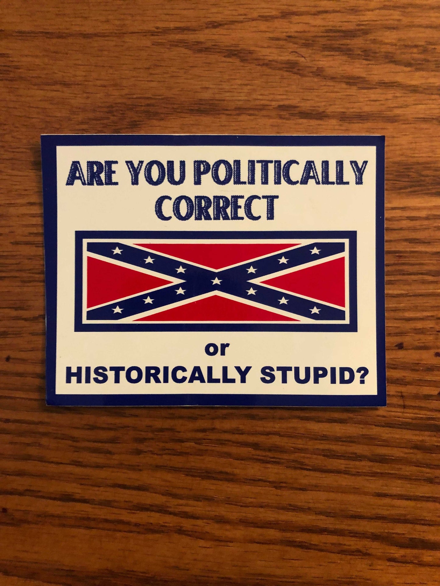 Are You Politically Correct Decal Bumper Sticker 3" X 4"