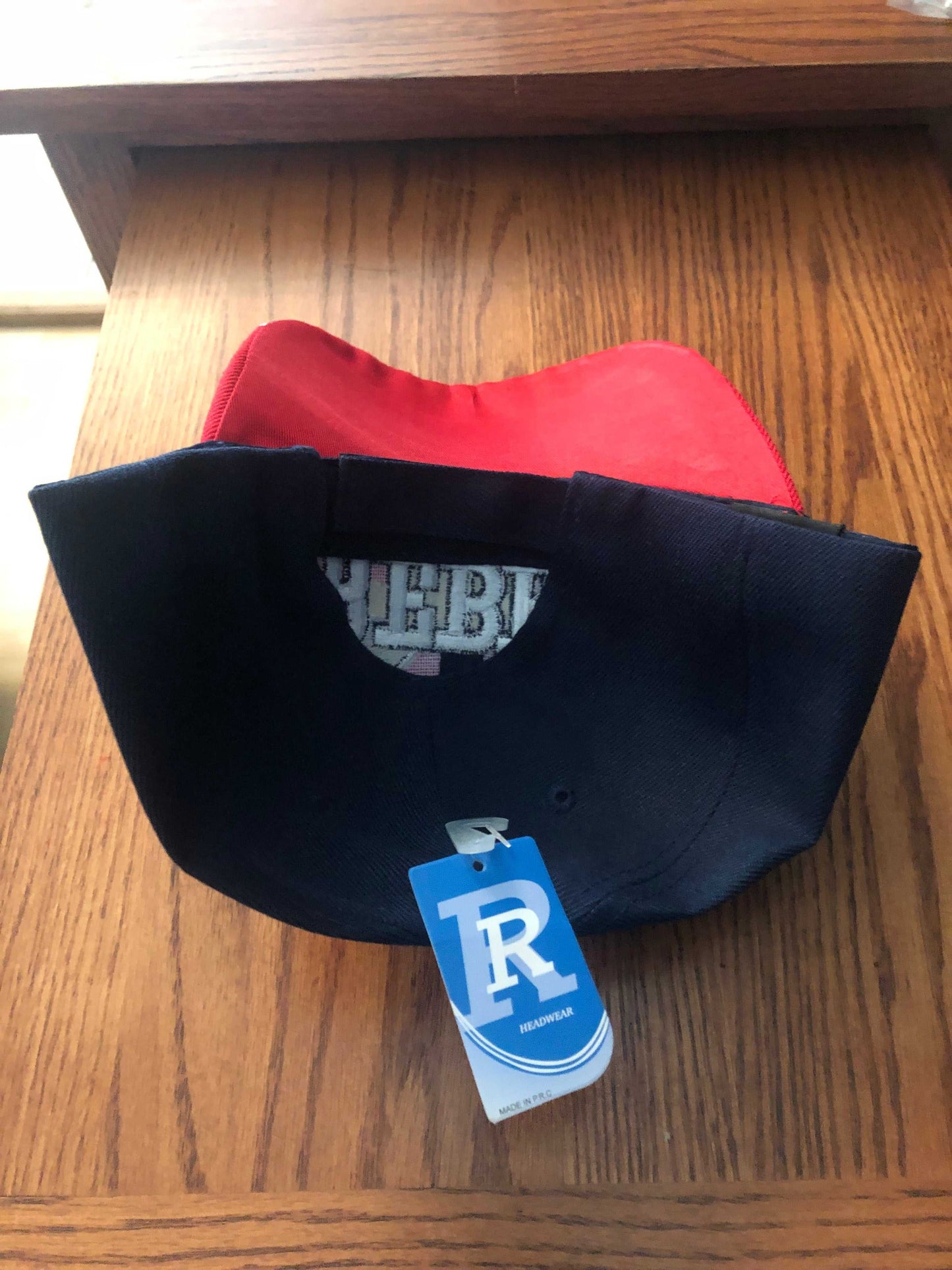 Rebel Embroidered Red and Navy Cap Hat