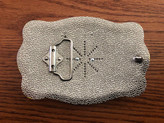 Big Western Huge Horse Head Shiny Metal Belt Buckle Reverse