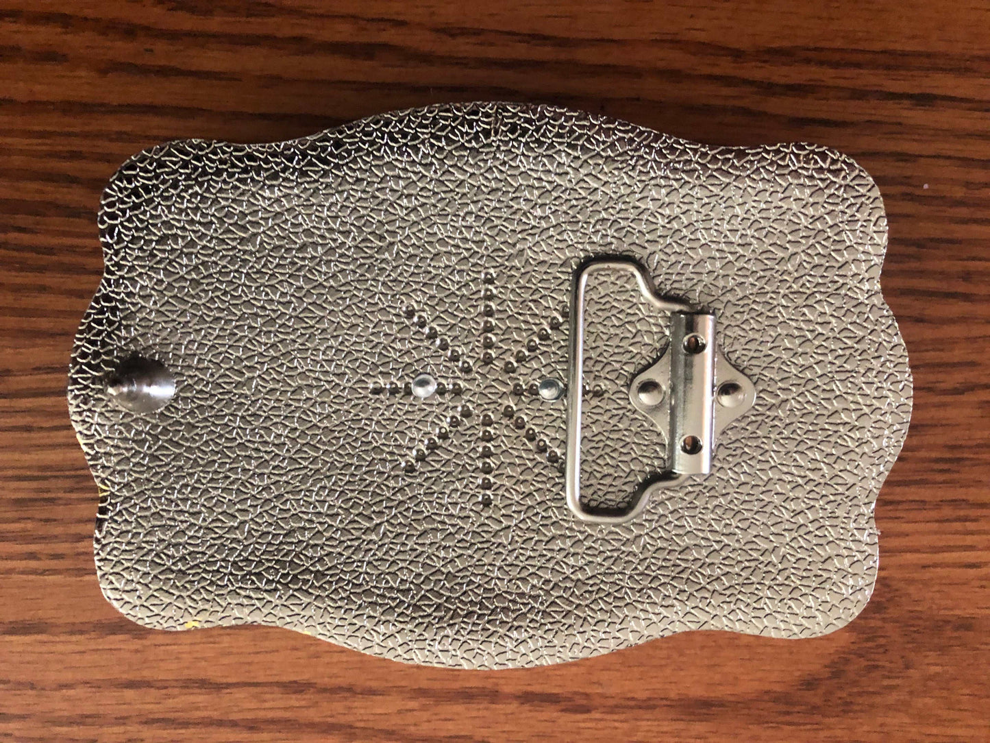 Big Western Horse Shiny Metal Belt Buckle