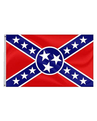 Tennessee Division Rebel Flag 3x5 polyester with brass grommets, durable Southern heritage banner