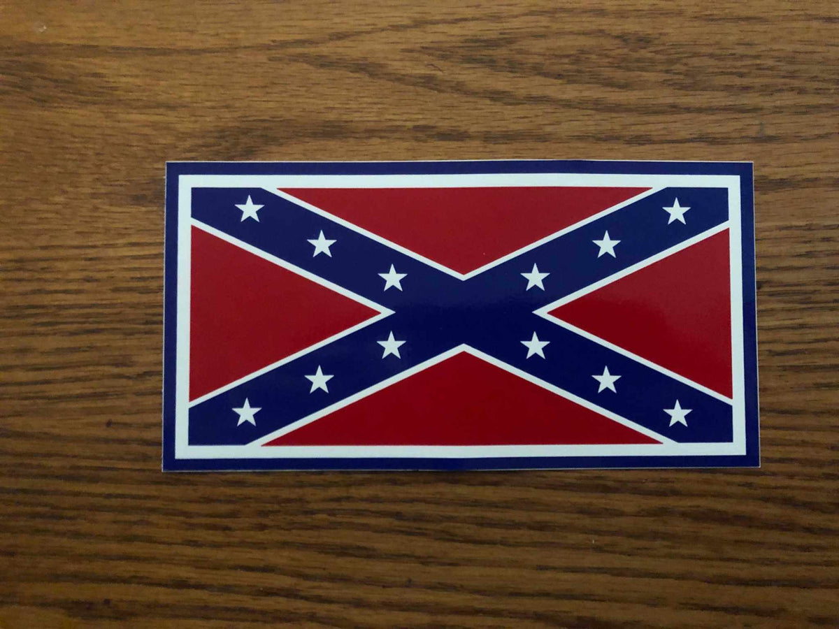 N B Forrest Flag vinyl decal bumper sticker 3x6 inches weather-resistant