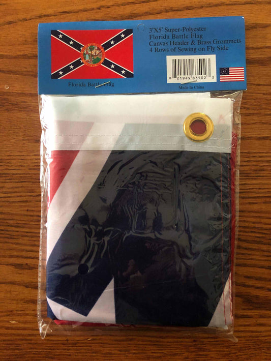 Florida Rebel Battle Flag in package