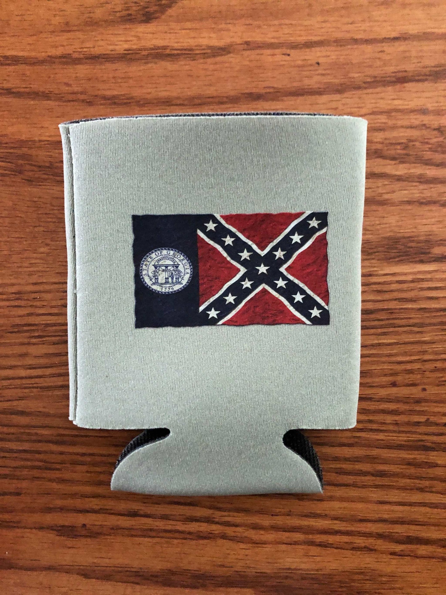 Old Georgia Flag Can Koozie Coozie