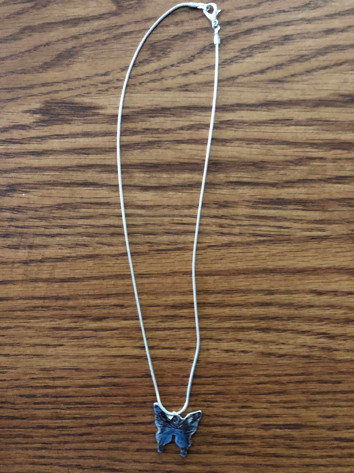 Butterfly Flag Pendant Necklace