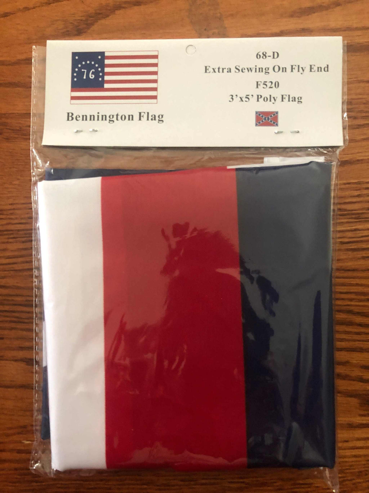 Bennington 76 US Flag Stars and Stripes 3x5 outdoor polyester American flag with vibrant colors and durable design