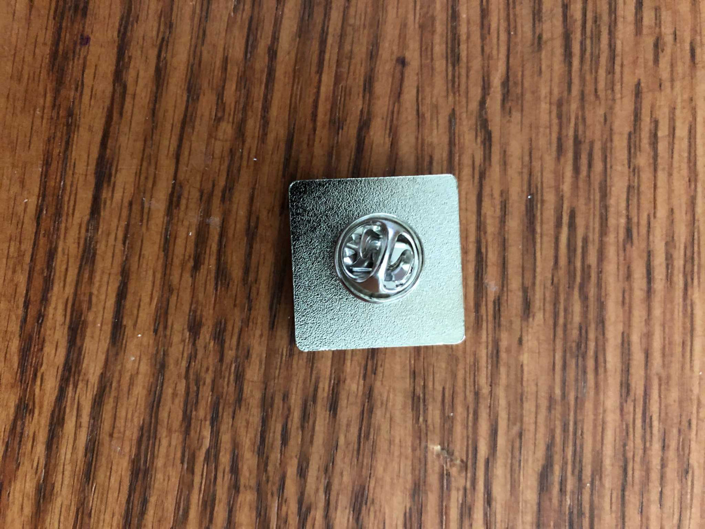 Square CSA Rebel Battle ANV Confederate Flag Pin Reverse