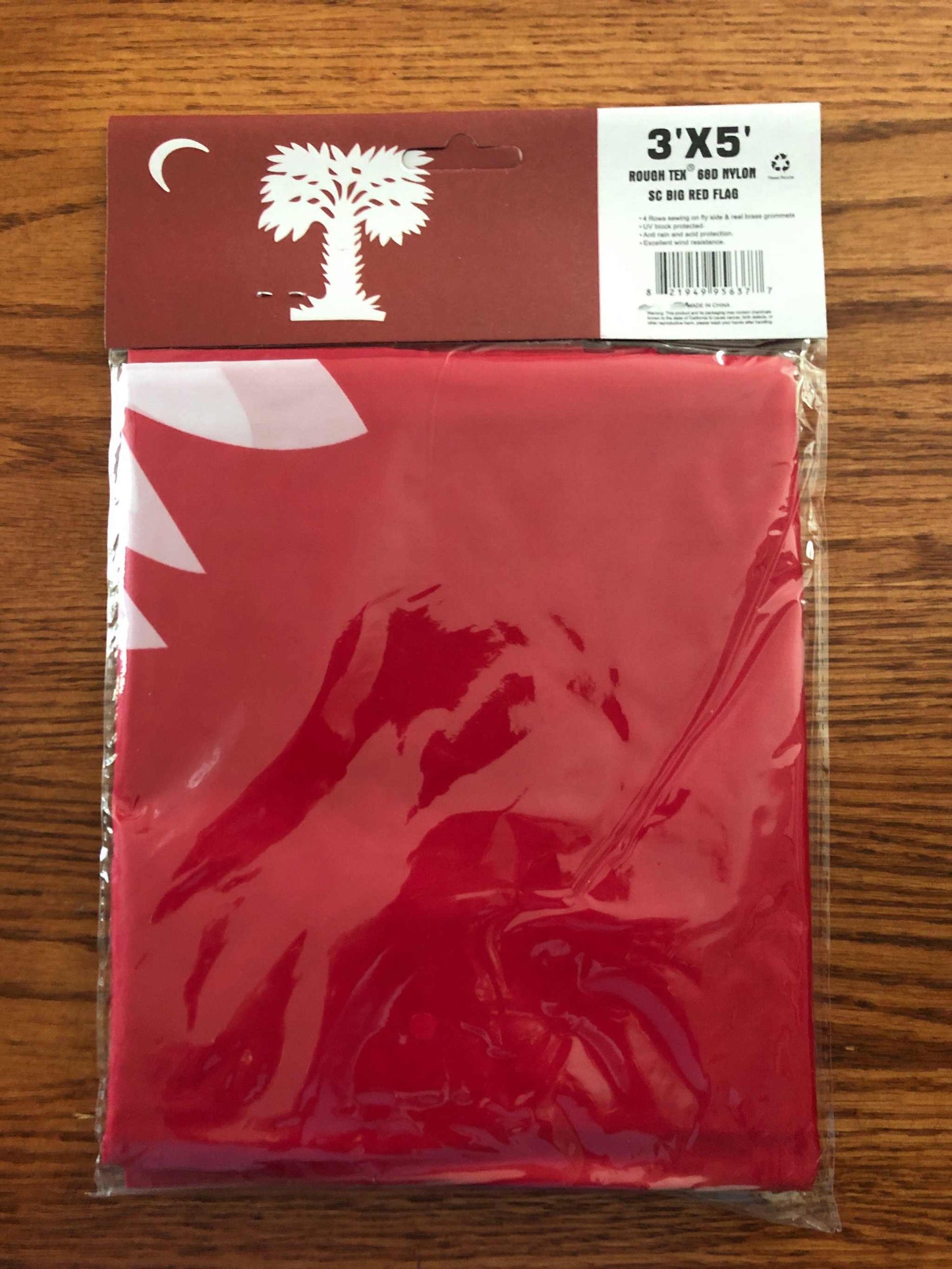 South Carolina Big Red Flag in Package