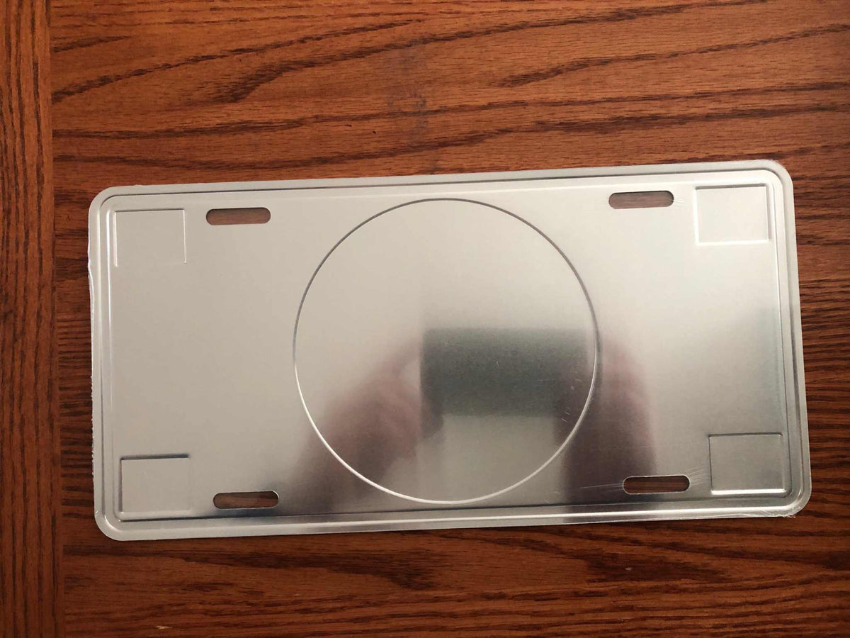 Great Seal of the CSA aluminum license plate tag with matte finish and high-resolution print