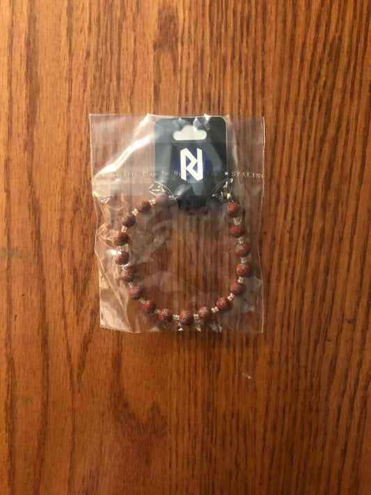Rebel Battle Flag Bead Bracelet in Package