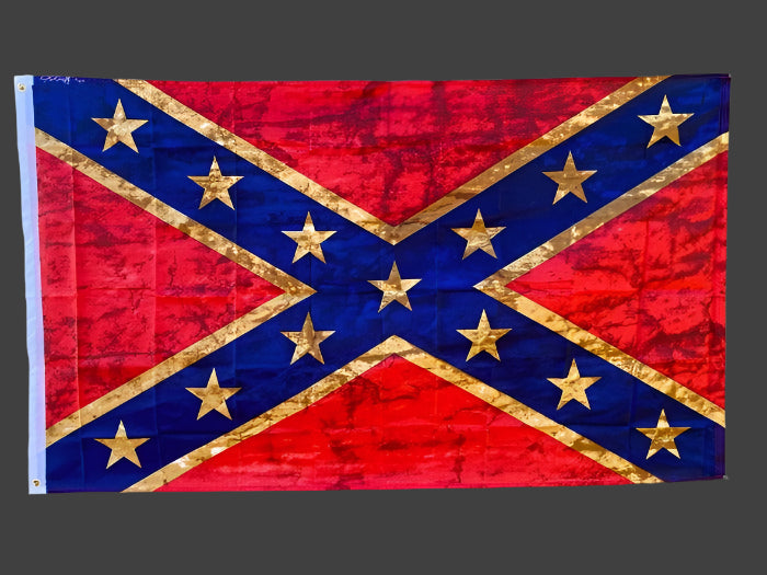 Rebel Tattered Battle Flag