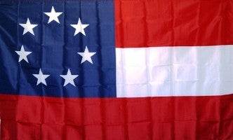 First 1st CSA National Flag 7 Star Stars and Bars