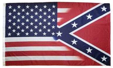 USA-CSA Battle Fade-in Hybrid Flag