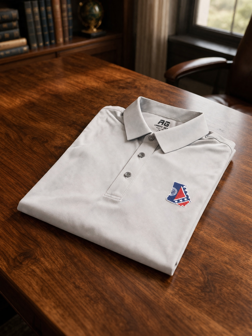 1956 Old Georgia Flag Premium Short Sleeve Polo Shirt Golf Shirt