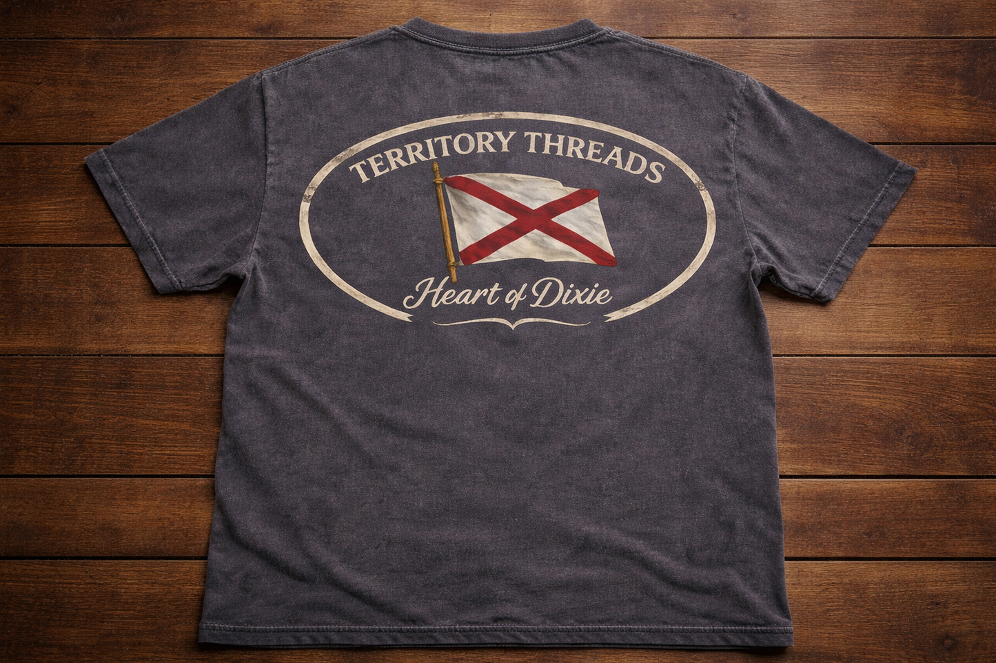 Alabama Flag Heart of Dixie Short Sleeve Premium T-Shirt