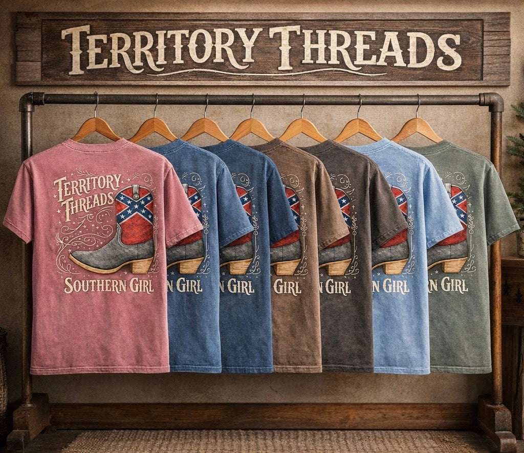 Southern Girl Boot Design T-Shirt 