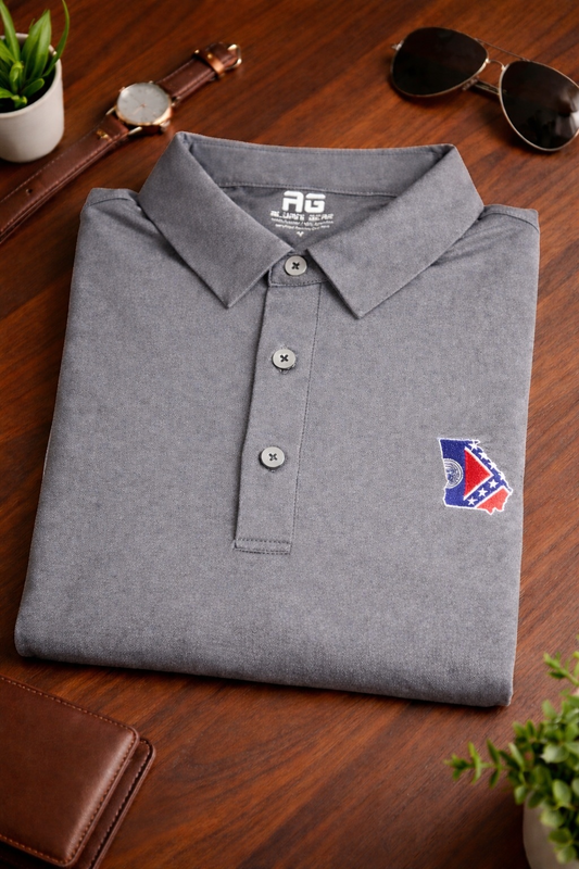 1951956 Old Georgia Flag Premium Short Sleeve Polo Shirt Golf Shirt6 Old Georgia Flag Premium Short Sleeve Polo Shirt Golf Shirt