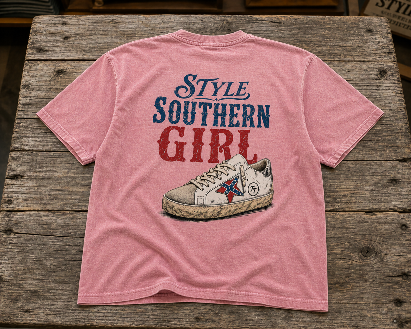 Southern Girl Sneaker Design T-Shirt by Territory Threads
