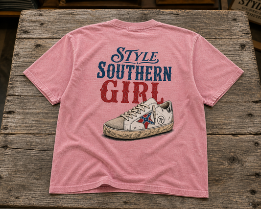 Southern Girl Sneaker Design T-Shirt by Territory Threads