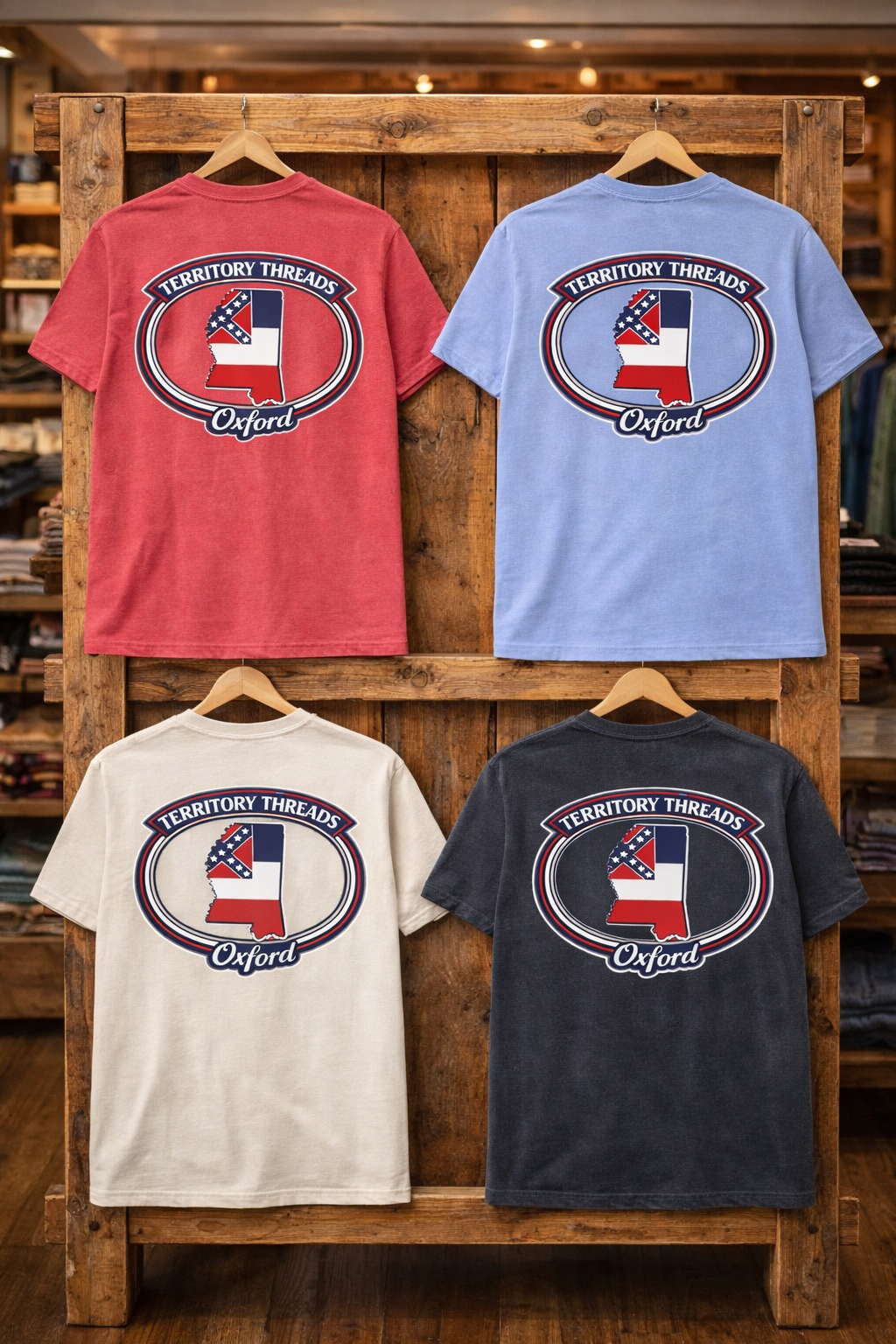 Oxford Mississippi Design School Colors T-Shirt 