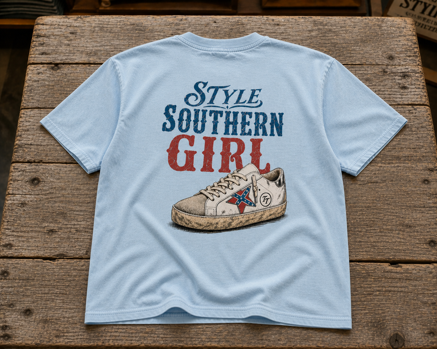 Southern Girl Sneaker Design T-Shirt by Territory Threads