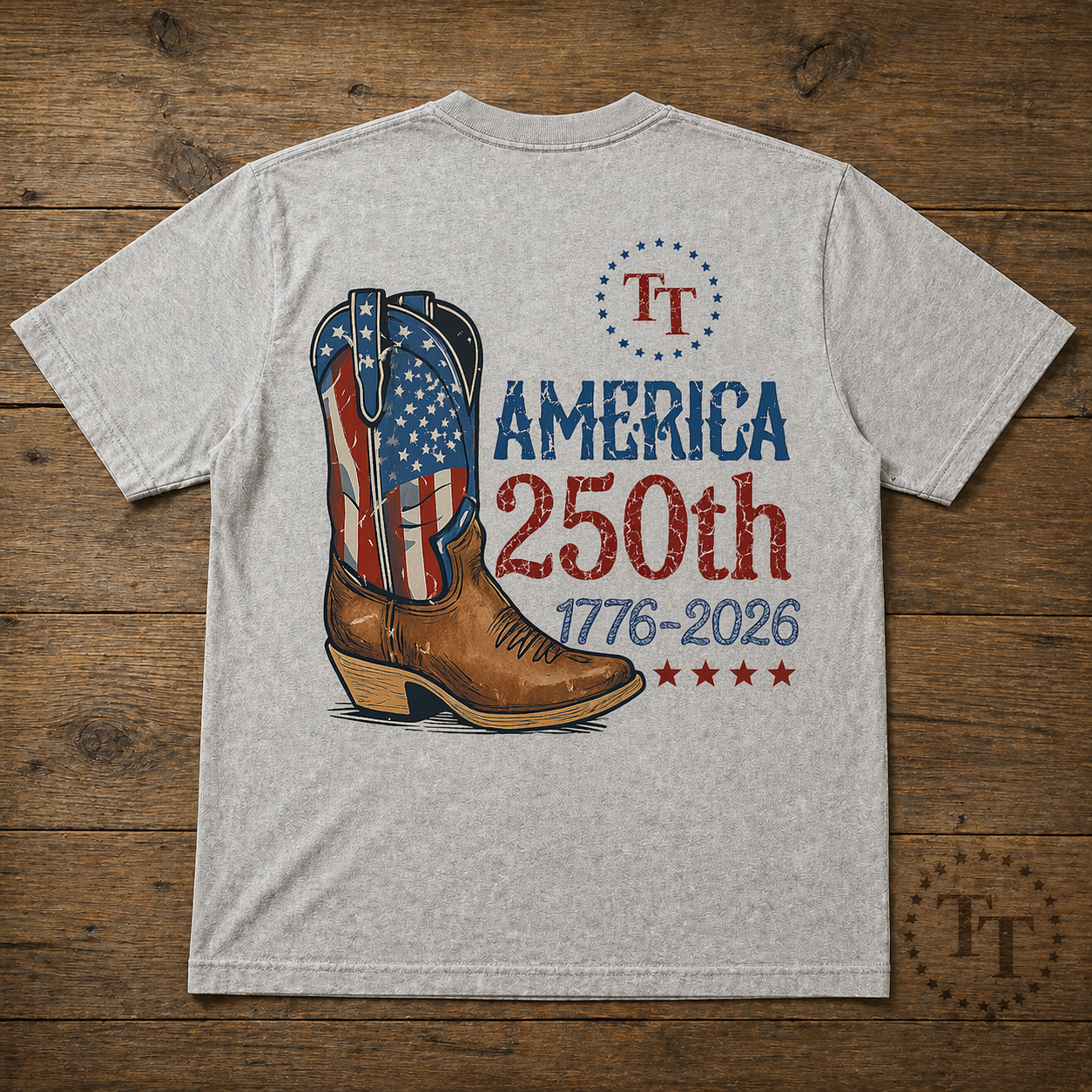 America 250th Boot Design Short Sleeve Premium T-Shirt 