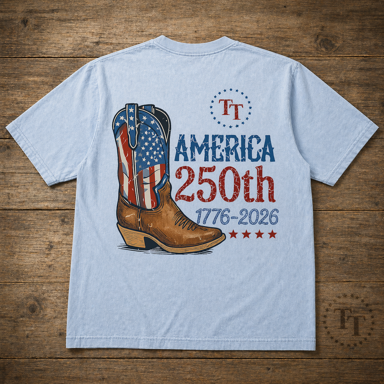 America 250th Boot Design Short Sleeve Premium T-Shirt 