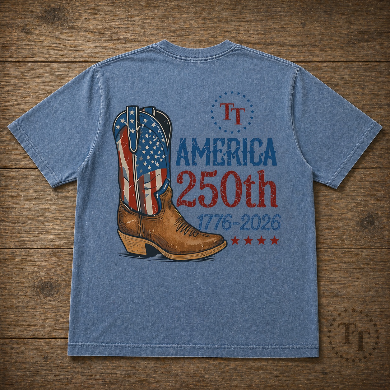 America 250th Boot Design Short Sleeve Premium T-Shirt 
